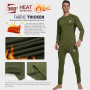 MEETWEE Ensemble de sous-Vêtements Thermiques Homme, Sport Base Layer Maillot Manches Longues + Pantalon Quick Dry Sou Vetement 