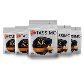 Tassimo L'OR Espresso Delizioso 104g (16 Tasses) - Lot de 5