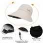 TAGVO Casquette Visière Femme – Chapeau Anti-UV à Large Bord, Pliable & Respirant