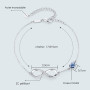 LOUISA SECRET Bracelet Femme Argent 925 Infini, Bracelet d’amour Femme Réglable, Bijoux Femme Cadeaux Noël Femme Anniversaire Fê