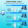 Répéteur WiFi, Amplificateur WiFi, Repeteur WiFi, 6 Antennes, 2 Ports LAN, WiFi Extender, Répéteur/Routeur/AP Mode, Couverture C