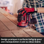 Einhell Ponceuse excentrique sans fil TE-RS 18 Li - Solo Power X-Change (18V, Variateur électronique, Système auto-agrippant, av