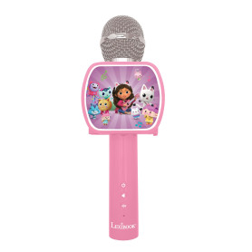 Lexibook, Gabby's Dollhouse, Microphone Bluetooth® avec Fonction Changement de Voix, Enceinte intégrée, Support de téléphone Inc
