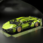 Highdar Kit de Construction Technique pour Lambor - Modèle de Voiture de Sport de Course Supercar à Collectionner - 1314 Pièces