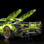 Highdar Kit de Construction Technique pour Lambor - Modèle de Voiture de Sport de Course Supercar à Collectionner - 1314 Pièces