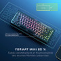 Roccat Vulcan II Mini Air – Clavier Gaming Optique et Mécanique 65 %, Fonctionnalités sans Fil et Bluetooth Complètes, Éclairage