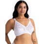 DORINA Madeline - Bralette sans Armatures pour Femme, Tricot Mat Non Rembourré avec Dentelle, Bretelles Réglables, Ailes en U po