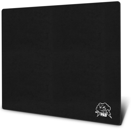 SkyPAD Tapis de Souris de Jeu Glass 3.0 XL avec Logo Nuage | Grand Tapis de Souris Professionnel | 400 x 500 mm | Noir | Surface
