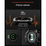 Spigen Rugged Armor Pro Coque avec Bracelet Compatible avec Samsung Galaxy Watch 8 44mm (2025) - Noir Mat