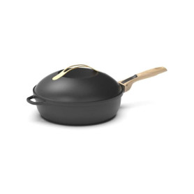COOKUT - La Fabuleuse poêle 8 en 1 - "PETIT MODELE 24 cm – Un seul ustensile qui remplace poêle, casserole, sauteuse - 2 poignée