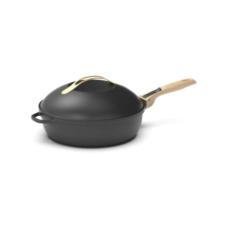 COOKUT - La Fabuleuse poêle 8 en 1 - "PETIT MODELE 24 cm – Un seul ustensile qui remplace poêle, casserole, sauteuse - 2 poignée