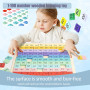 Tableau Activité Montessori de Mathématiques en Bois 1-100 Chiffres Continus Jouets de Puzzle de CouleursTableau Numérique Convi