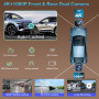Caméra embarquée sans fil 10,26" - Rotation à 360° - 4K - Pour voiture Android - Récepteur audio stéréo de voiture - Avec caméra