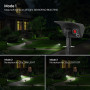 Linkind Spot Solaire avec Detecteur de Mouvement, Lampe Solaire Exterieur Blanc Froid&Chaud, Projecteur Solaire avec Indicateur 