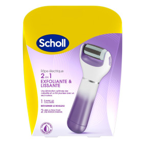 Scholl Râpe Pieds Électrique - Rouleau Exfoliant et Lissant Anti-Callosités - Élimine les Peaux Mortes pour des Pieds Parfaits e