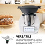 Neuytiky Couteau Mélangeur pour Thermomix TM5 TM6,Couteau à Pâte pour Thermomix TM6/TM5,Accessoire De Rechange pour Thermomix Ac