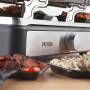 Petra PT4513VDE Appareil à raclette grill - revêtement antiadhésif, 6 à 8 personnes, avec 8 poêlons et 8 spatules, amovible Pot 