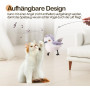 Migipaws Jouet pour Chats Oiseau battant, gazouillis de bécassine Plus Vrai Que Nature, Jouet activé par Le Toucher pour Chats, 