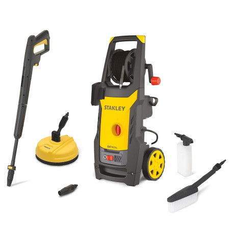 Stanley SXPW24BX Nettoyeur Haute Pression pour Surfaces Extérieures et Autos avec Nettoyeur de Surfaces et Brosse Fixe (2400 W, 