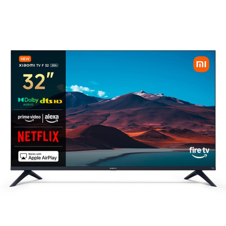 XIAOMI 32 inch F TV, HD, Smart TV, Contrôle Vocal Alexa, Dolby Audio, DTS Virtual:X, DTS-HD, AirPlay Compatible