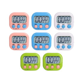 Kellegour 8 Pièces Coloré Minuteur de Cuisine Magnetique avec 4 Couleurs,Chronometre Minuteur Magnétique,Chronometre avec Grand 