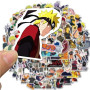 LYLSDSB Lot de 100 autocollants pour ordinateur portable - Motif : dessin animé Naruto - Pour voiture, moto, vélo, bagages, skat