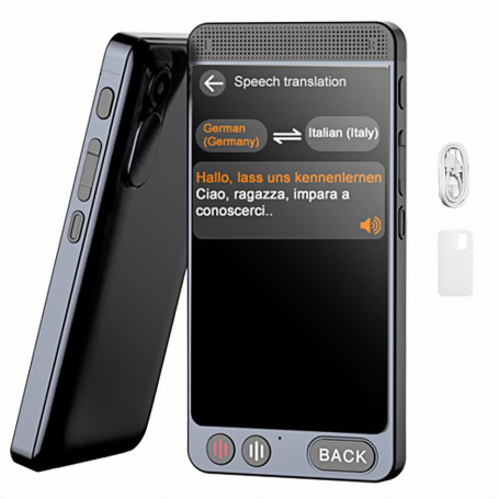 SCZND Traducteur Vocal Instantané, Traducteur Vocal Instantané Sans Connexion avec 142 Langues, Traducteur Photo/WIFI/Sans Wifi/