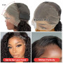 Perruque Cheveux Humain 13×4 Lace Wig Human Hair Deep Wave Perruque Femme Naturelle Brésilien Bouclée Bresilienne Cheveux Humain