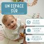 HuBorns - Tapis Bebe Pliable 200x180, Tapis d'Eveil Bebe Reversible avec Bord Renforcé pour Plus Sécurité, Tapis de Jeux Bebe Ep
