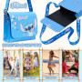 Disney Sac Stitch, Sac à Main Fille, Sac Bandoulière Fille, Idée Cadeau Enfant Fille Stitch Reine des Neiges