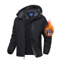 Zoofly Veste Homme Hiver Coupe-Vent Manteau Ski Homme Poches Zippées Veste Imperméable Chaud Doublure Polaire Veste De Montagne 