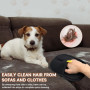 WJMY Lot de 2 gants magnétiques réutilisables pour enlever les poils d'animaux de compagnie, principe électrostatique, brosse à 
