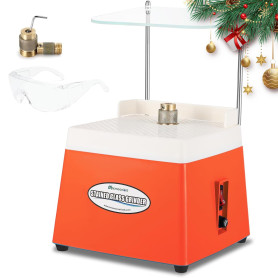 Mxmoonant Ponceuse automatique pour vitrail, céramique, décoration d'intérieur, carreaux de mosaïque, artisanat, avec 2 embouts 