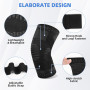 Fefod Genouillère Sport, 2PCS Genouillère Élastique Réglable, Genouillère Rotulienne et Ligamentaire, Compression Genouillère, R
