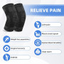 Fefod Genouillère Sport, 2PCS Genouillère Élastique Réglable, Genouillère Rotulienne et Ligamentaire, Compression Genouillère, R