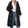 Tuopuda Doudoune Femme Manteau Longue d'hiver Imperméable Hiver Chaud Veste Matelassee Parka à Capuche Manteau Outercoat avec Po