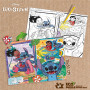 Lisciani - Puzzle Disney Stitch - Puzzle 60 Pièces Double Face pour Enfants dès 4 Ans - Verso À Colorier - Format 50x70 cm - Act
