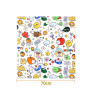 Sac de Toilettage pour Chat, Auto-Adhésive Sac de Contention Chat, Couverture Anti-Morsures et Anti-Griffures avec Motif Graffit