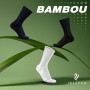 ineepor 6 Paires Bambou Chaussettes de Contention Hommes Femmes – Légères, Sans Couture, Transpirantes, Anti-Odeur – Course, Ran