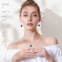 Linawe Ensemble de bijoux, bijoux de mariée, bijoux de mariage, bijoux de mariée, boucles d'oreilles suspendues et pendentifs, c