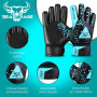 BEAST RAGE Gants de Gardien de But pour Enfants,Gants de Gardien de But pour Enfants avec Double Support de Poignet