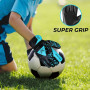 BEAST RAGE Gants de Gardien de But pour Enfants,Gants de Gardien de But pour Enfants avec Double Support de Poignet