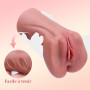 742G 2 EN 1 Masturbeuse Homme Masturbateur Réaliste, Poche Chatte Réaliste Vaginette Silicone Anal Sex Toy Masturbateurs Masculi