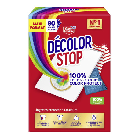 Decolor Stop - Protections Couleurs - Evite les Accidents de Decoloration - Preserve l'Eclat des Couleurs - Tous Programmes Text