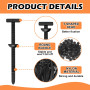 Redamancy 100 Pièces Attaches Autobloquantes Universelles en Nylon, Serre Câbles Rivets en Plastique, Attaches Cable Polyvalente