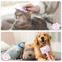 Vinabo Brosse Autonettoyante Pour Animaux de Compagnie,Brosse Pour Poils Longs et Courts,Pour Chiens Chats Eliminer Efficacement