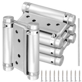 MUNGHOK 4 Pieces Charnière de Porte Inox, Battante Charniere Porte Lourde 75 mm, Charniere avec Vis de Montage pour Salon, Café,