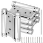 MUNGHOK 4 Pieces Charnière de Porte Inox, Battante Charniere Porte Lourde 75 mm, Charniere avec Vis de Montage pour Salon, Café,