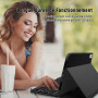 Lielax Coque Clavier pour iPad A16 11ème Génération 11 Pouces 2025/10ème Génération 10.9 Pouces 2022, AZERTY Layout Clavier Étui