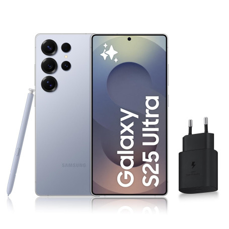 Samsung Galaxy S25 Ultra, Smartphone Android 5G avec Galaxy AI, 256 Go, Chargeur secteur rapide 25W inclus, Smartphone déverroui